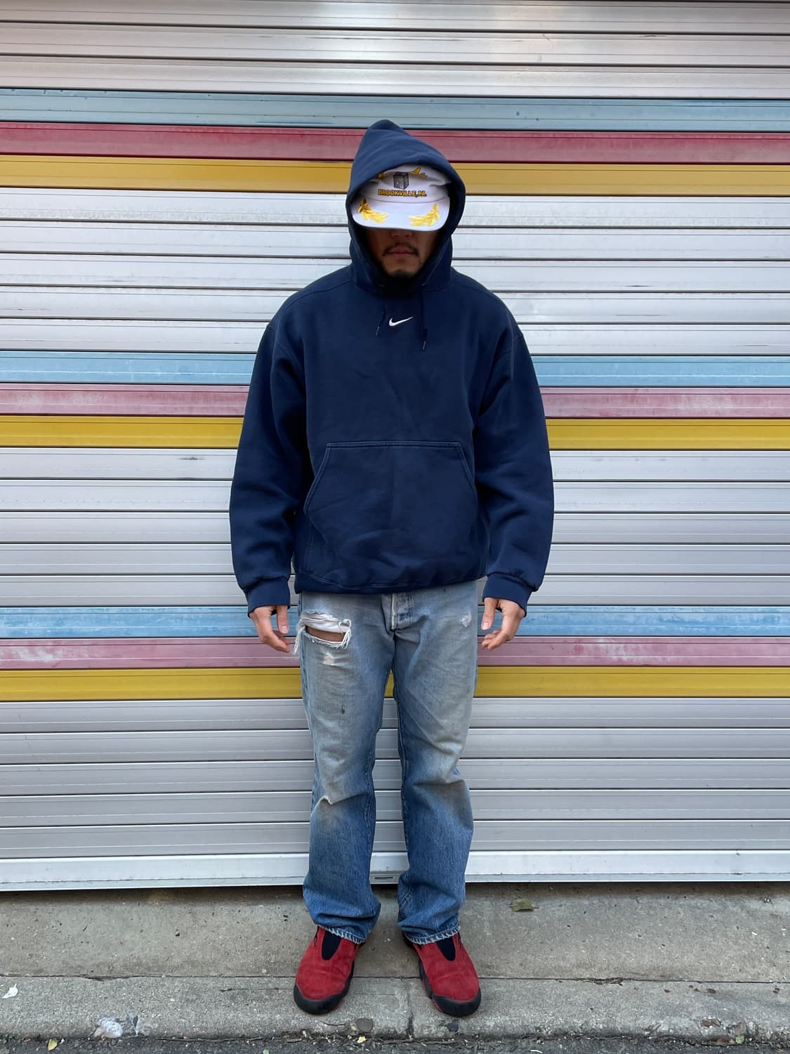 90s Nike Center Swoosh Hoodie 상품이미지5