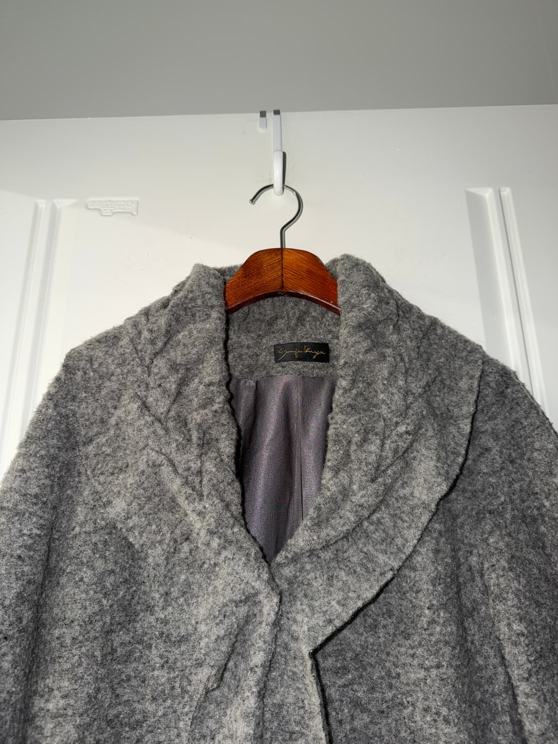 일본빈티지 러플프릴 롱 가디건코트 상품이미지7