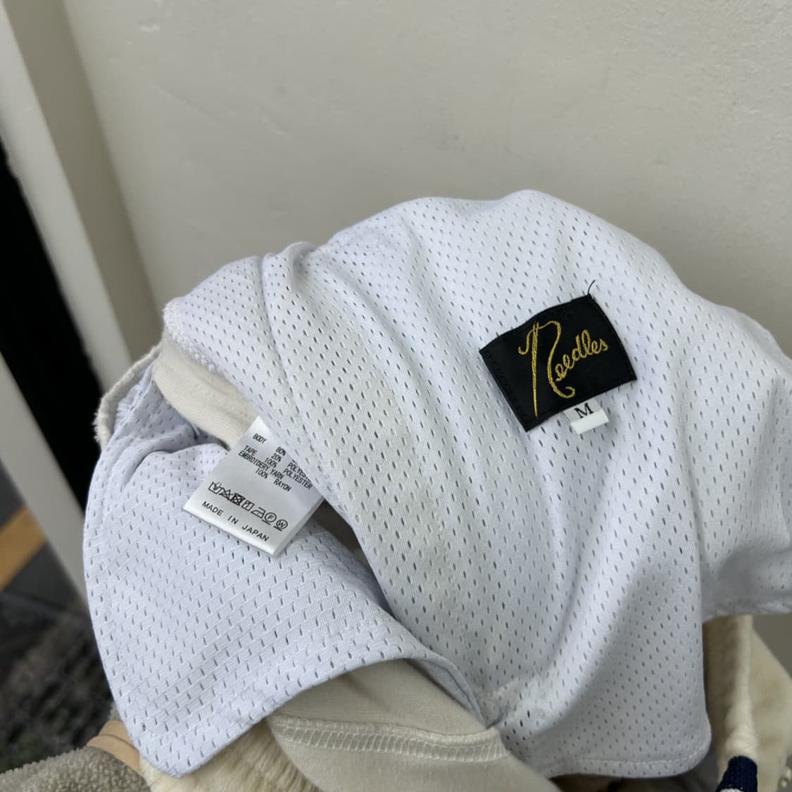 16382 - 니들스 스트레이트 폴리 스무스 아이스 화이트 트랙 팬츠 상품이미지4