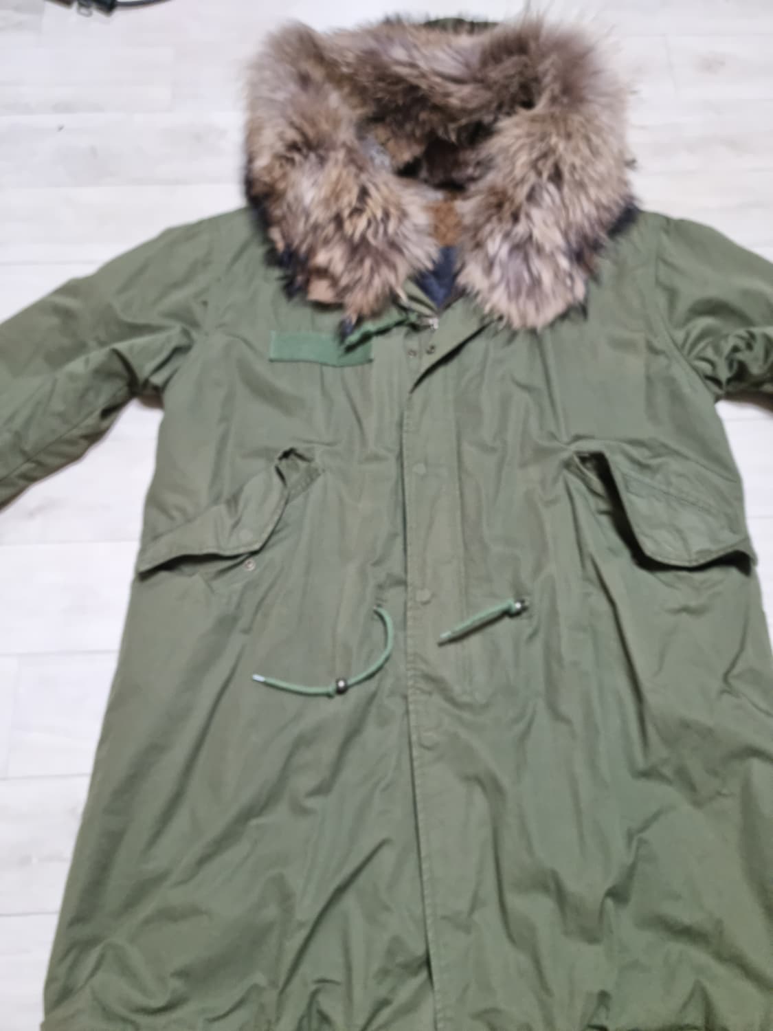 듀드나인 리얼라쿤 야상M 상품이미지1