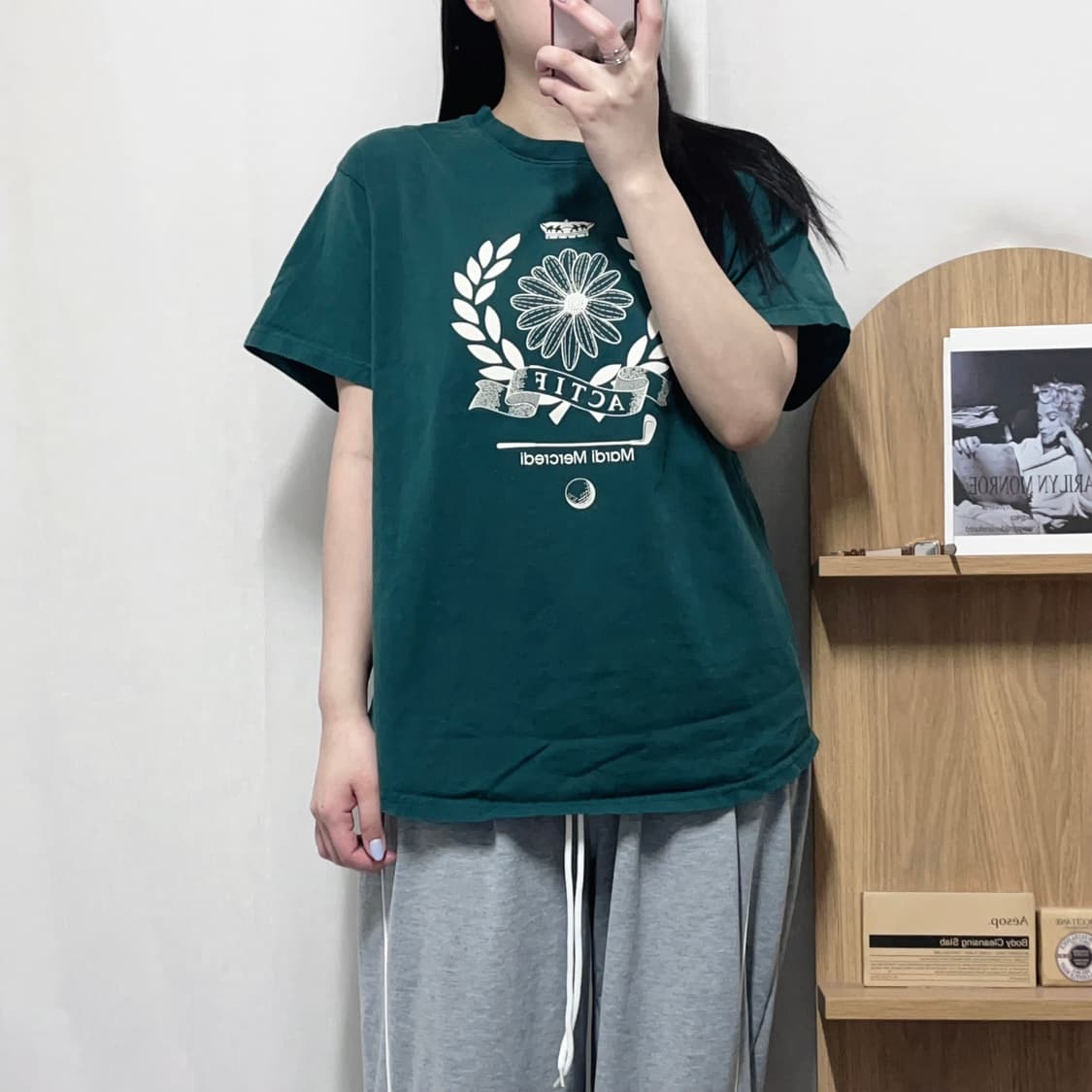 [정품] 마르디메크르디 그린 반팔티 [ FREE ] 상품이미지2