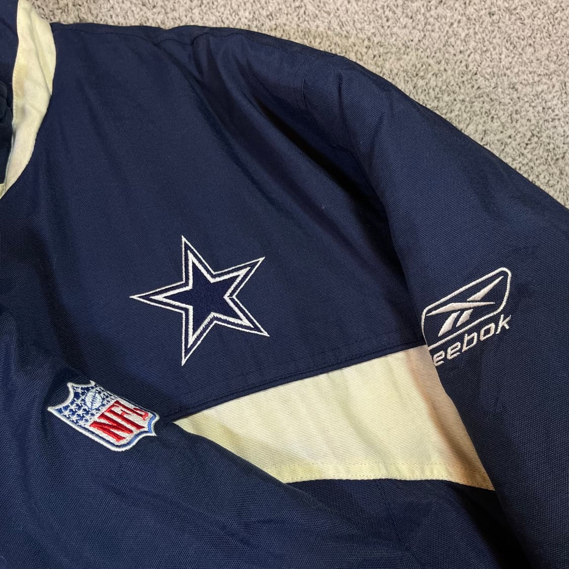 리복 NFL 올드스쿨  댈러스 카우보이스 빅로고 점퍼 상품이미지3