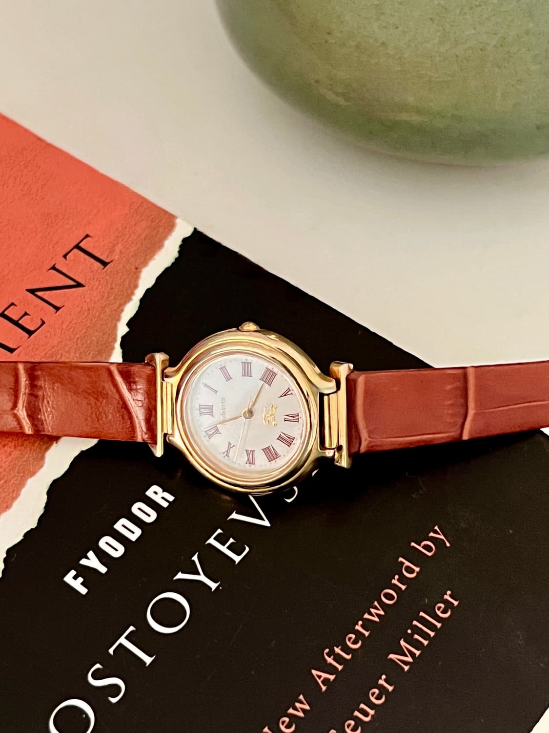 BURBERRY  골드 라운드 버버리 빈티지 시계 상품이미지1