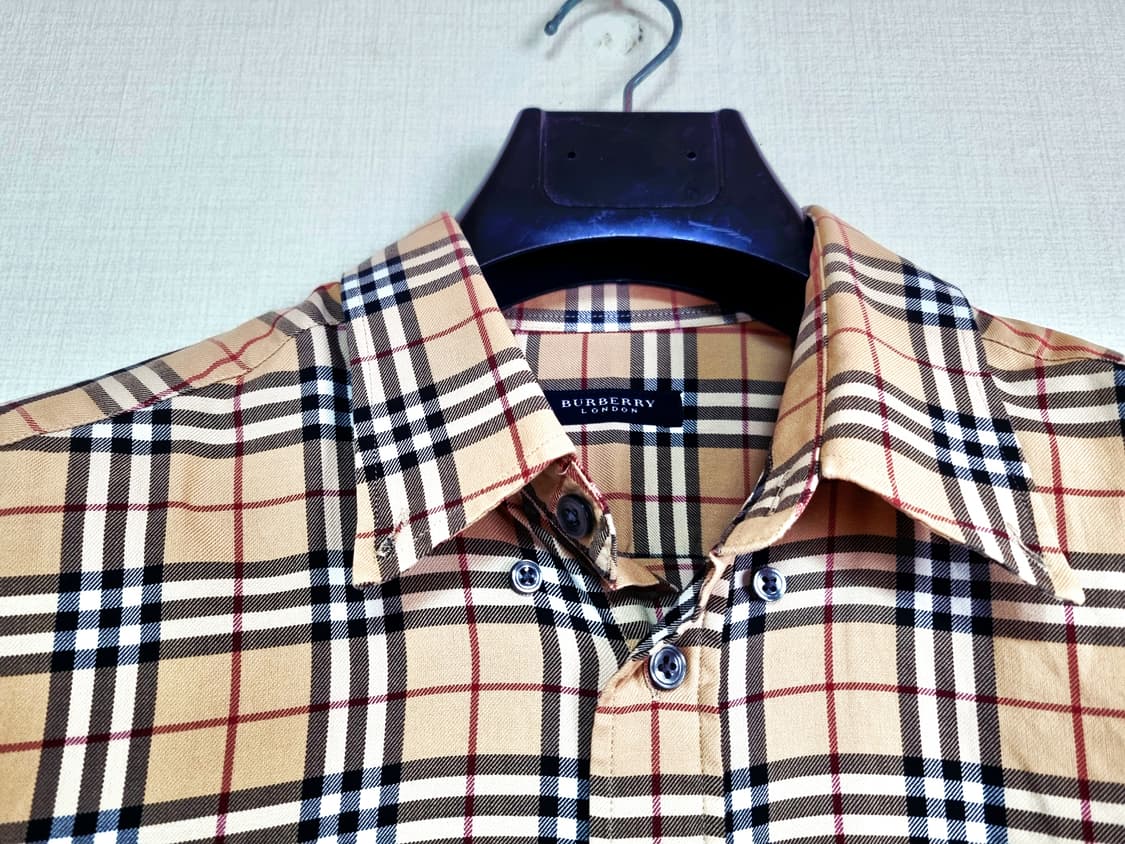 버버리 정품 노바체크 남방 105사이즈 상품이미지4