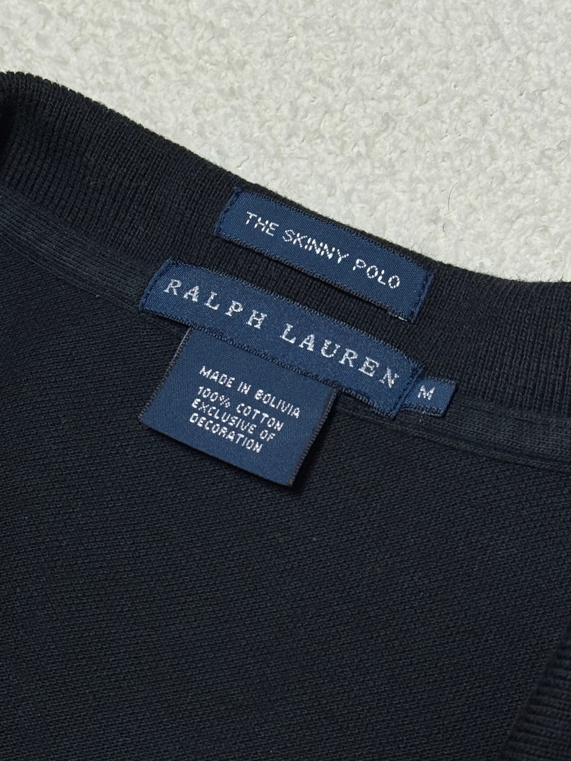 폴로 랄프로렌 빅포니 올블랙 반팔 상품이미지4