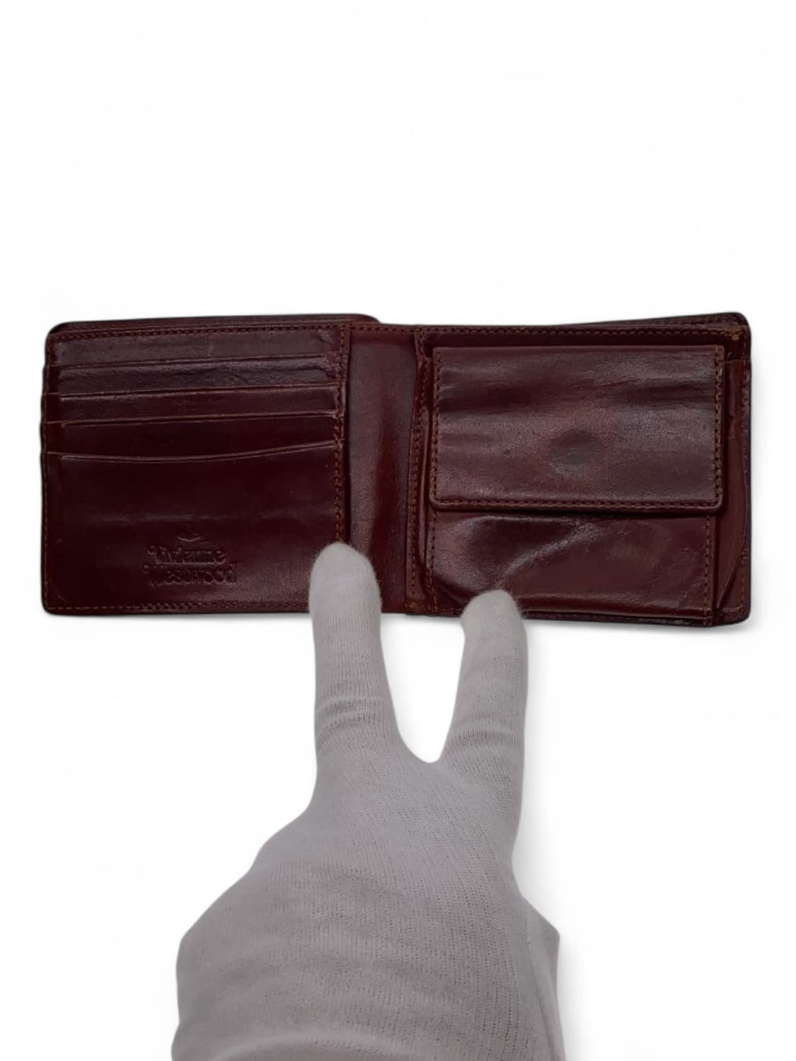 비비안 웨스트우드 로고 패턴 가죽 지갑 상품이미지3