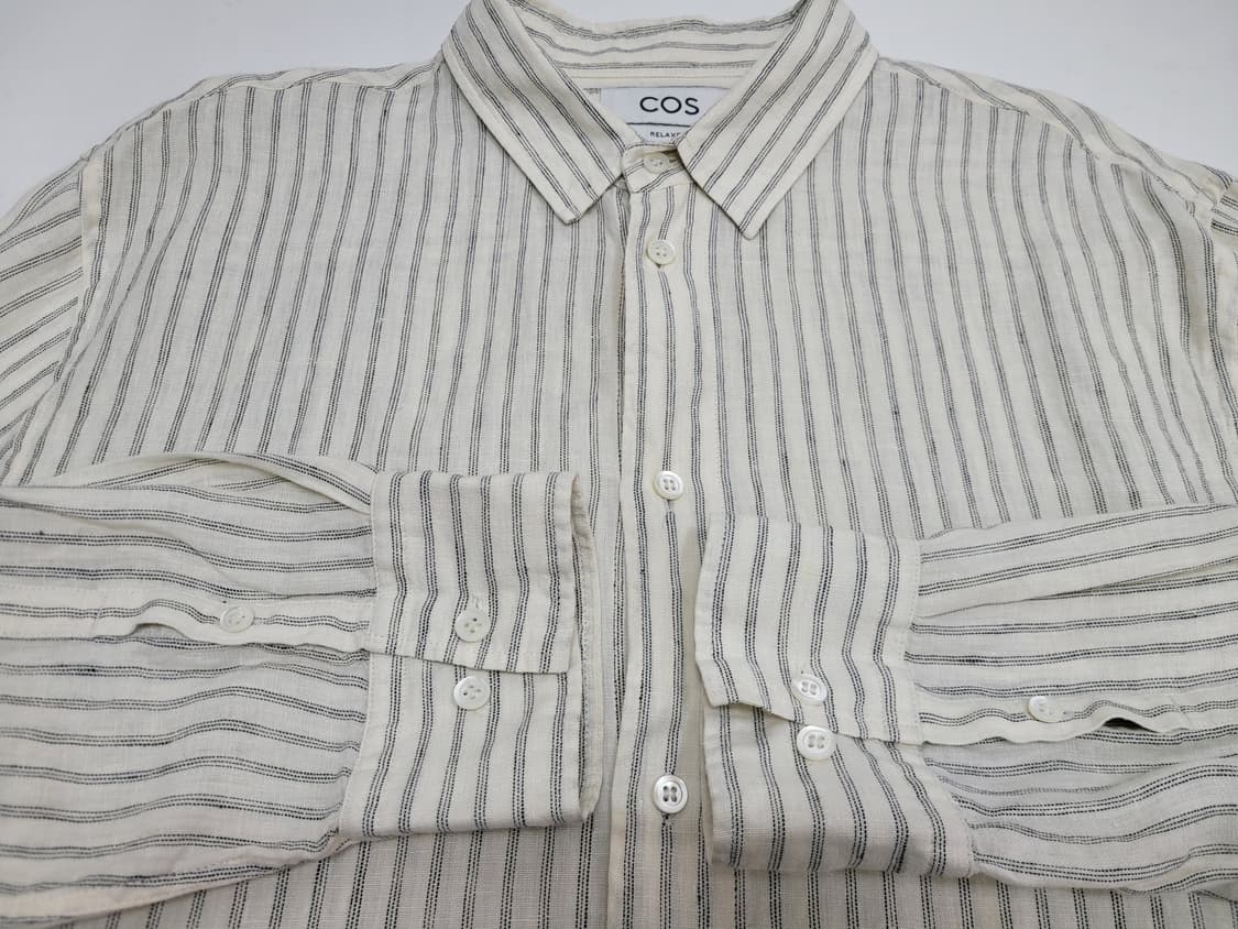 COS 코스 린넨 릴넥스드 스트라이프 셔츠 / 남 XL (추천 100)
 상품이미지3