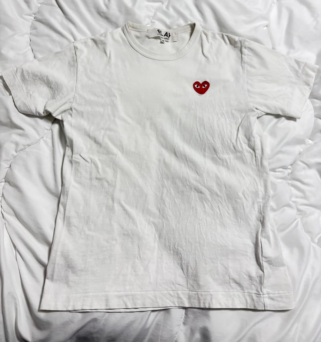 (정품)꼼데가르송 레드와팬 티셔츠 상품이미지1