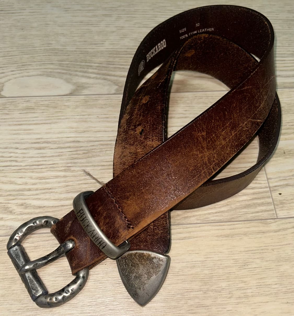 Buckaroo 빈티지 버커루 00s 브라운레더 벨트 상품이미지1
