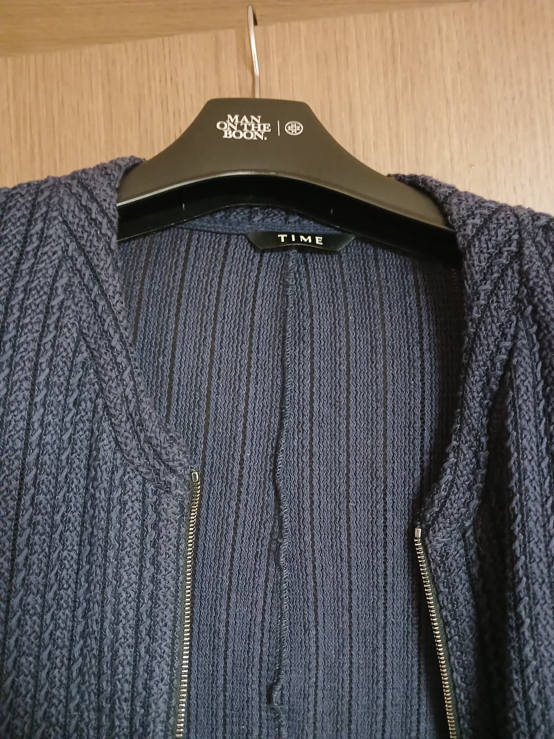 타임옴므 남성 실크혼방 배색 가디건110  상품이미지5