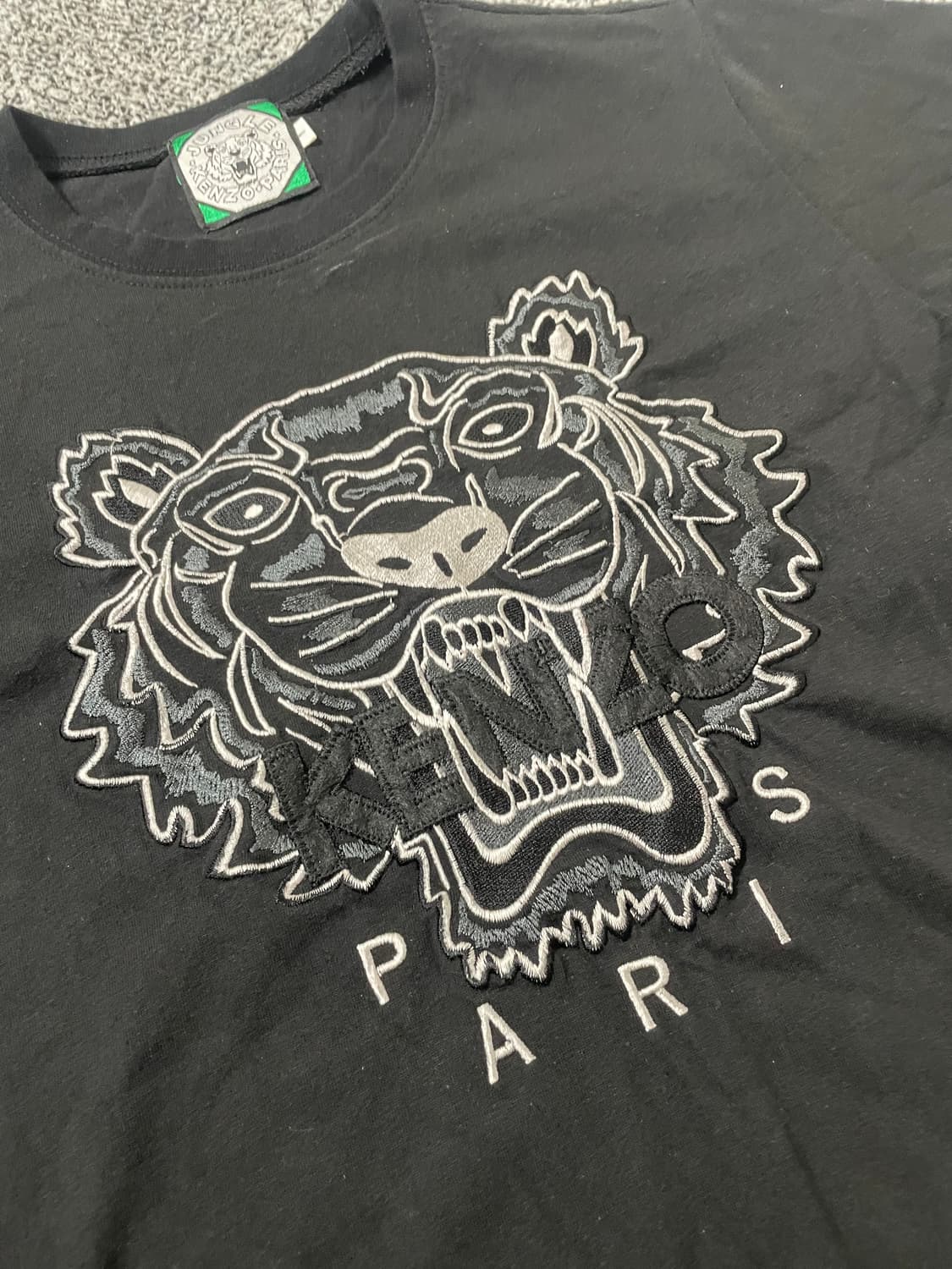 빈티지9. 겐조 KENZO 타이거 반소매 반팔 블랙 티셔츠 상품이미지2