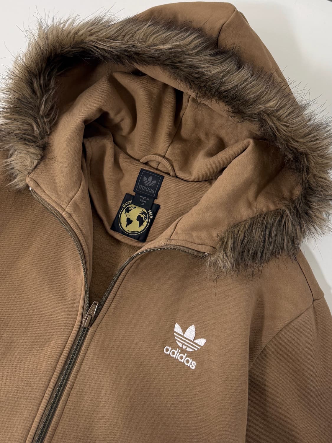 아디다스 루즈핏 울프죠 트리밍 스웻 후드집업 상품이미지3