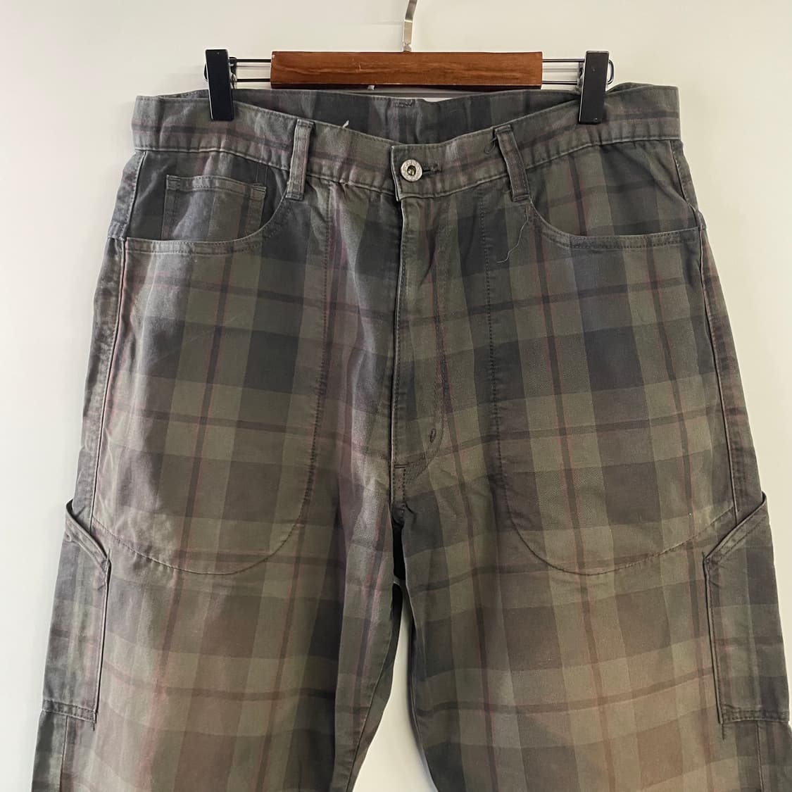 포스트오버롤즈 체크 카펜터팬츠 상품이미지2