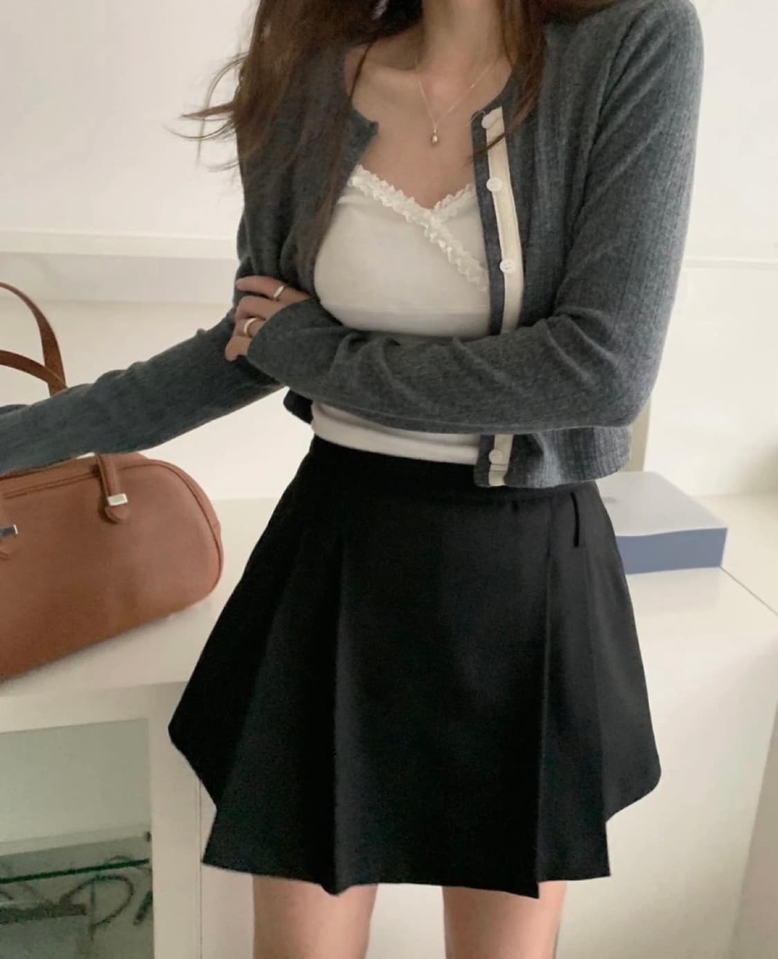 멜라운지 골지가디건 새상품 상품이미지3