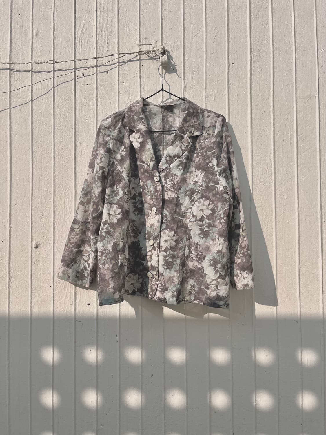 Floral Jade Top 플로럴 옥색 셔츠 상품이미지5