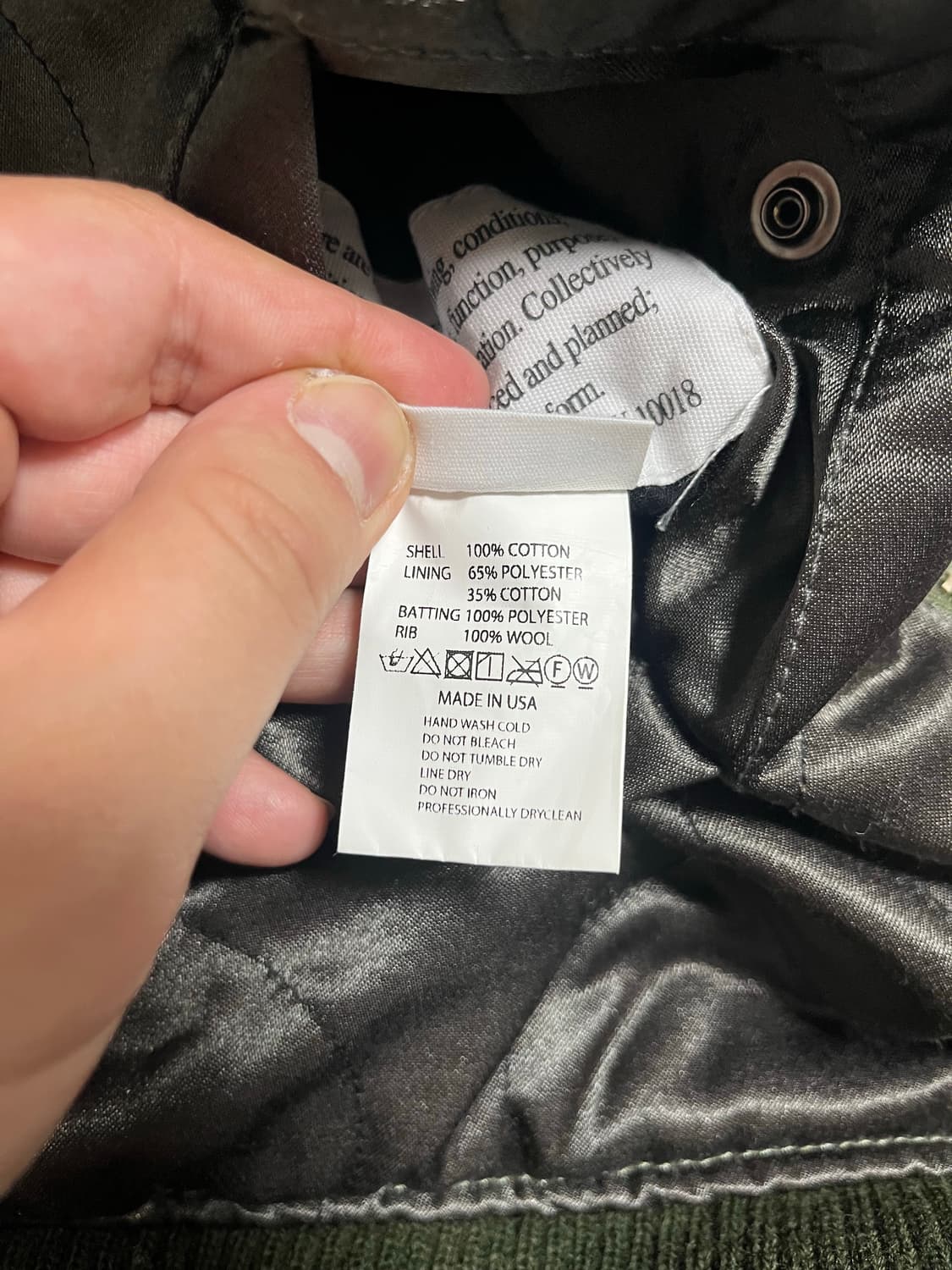 엔지니어드 가먼츠 에비에이터 자켓 ma-1 올리브 상품이미지10