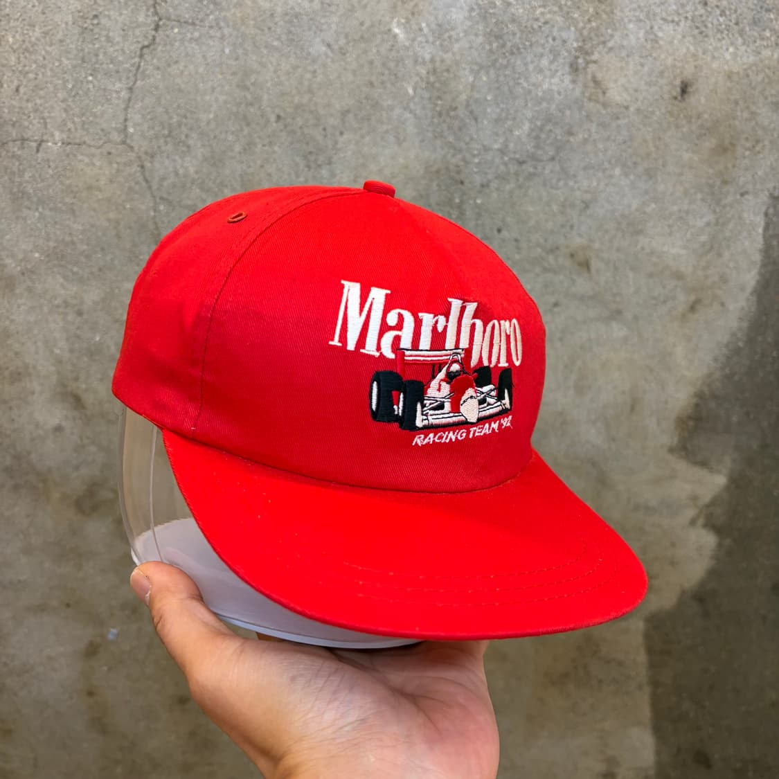 90s USA 빈티지 말보로 레이싱 볼캡 스냅백 모자 상품이미지4