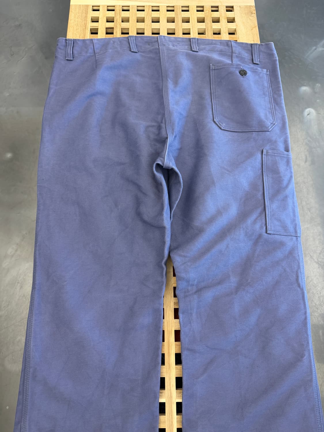 OLD VINTAGE ROFA GREY BLUE 더블니 프렌치워크팬츠 상품이미지7