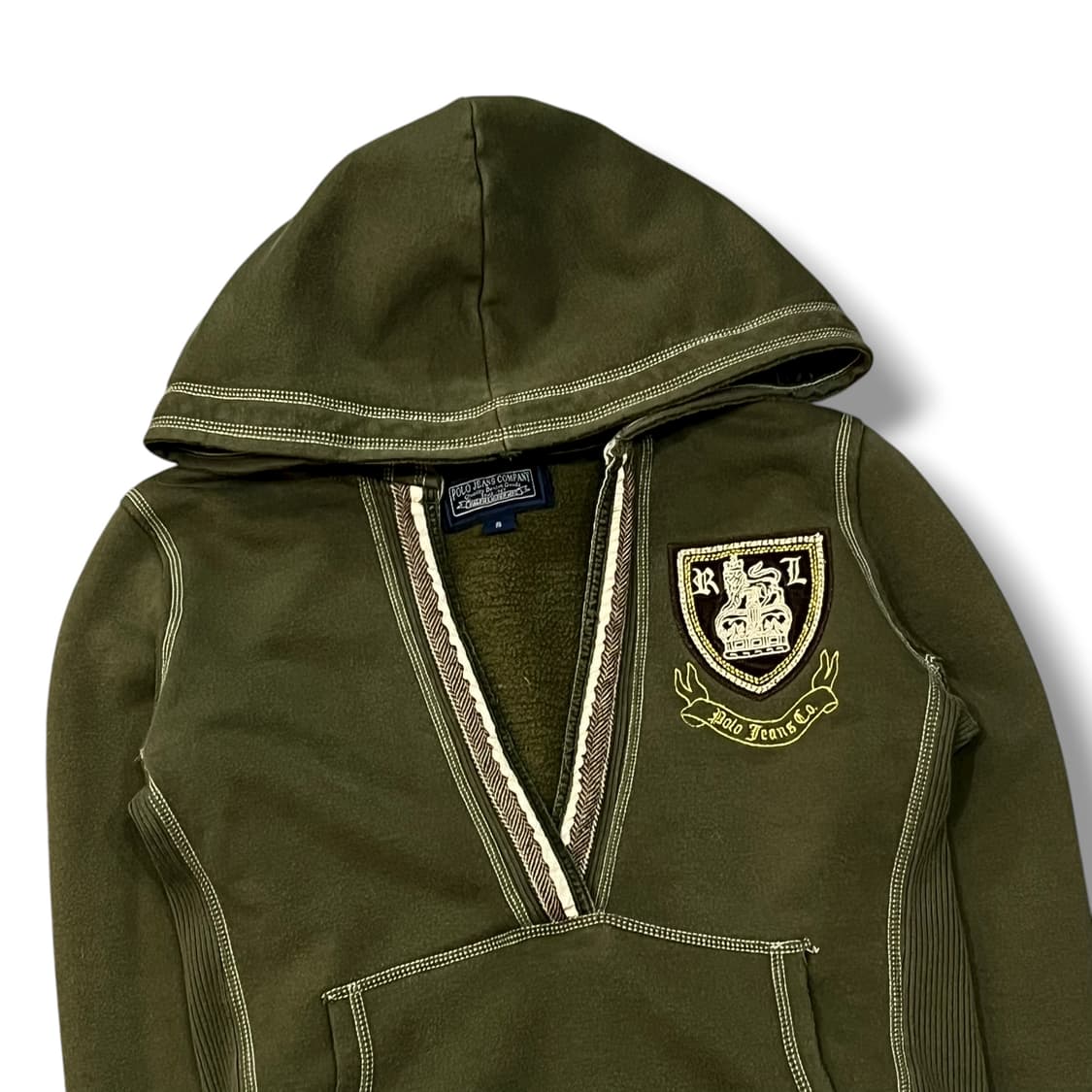  폴로진스 스티치 브이넥 후드티 y13998 상품이미지4