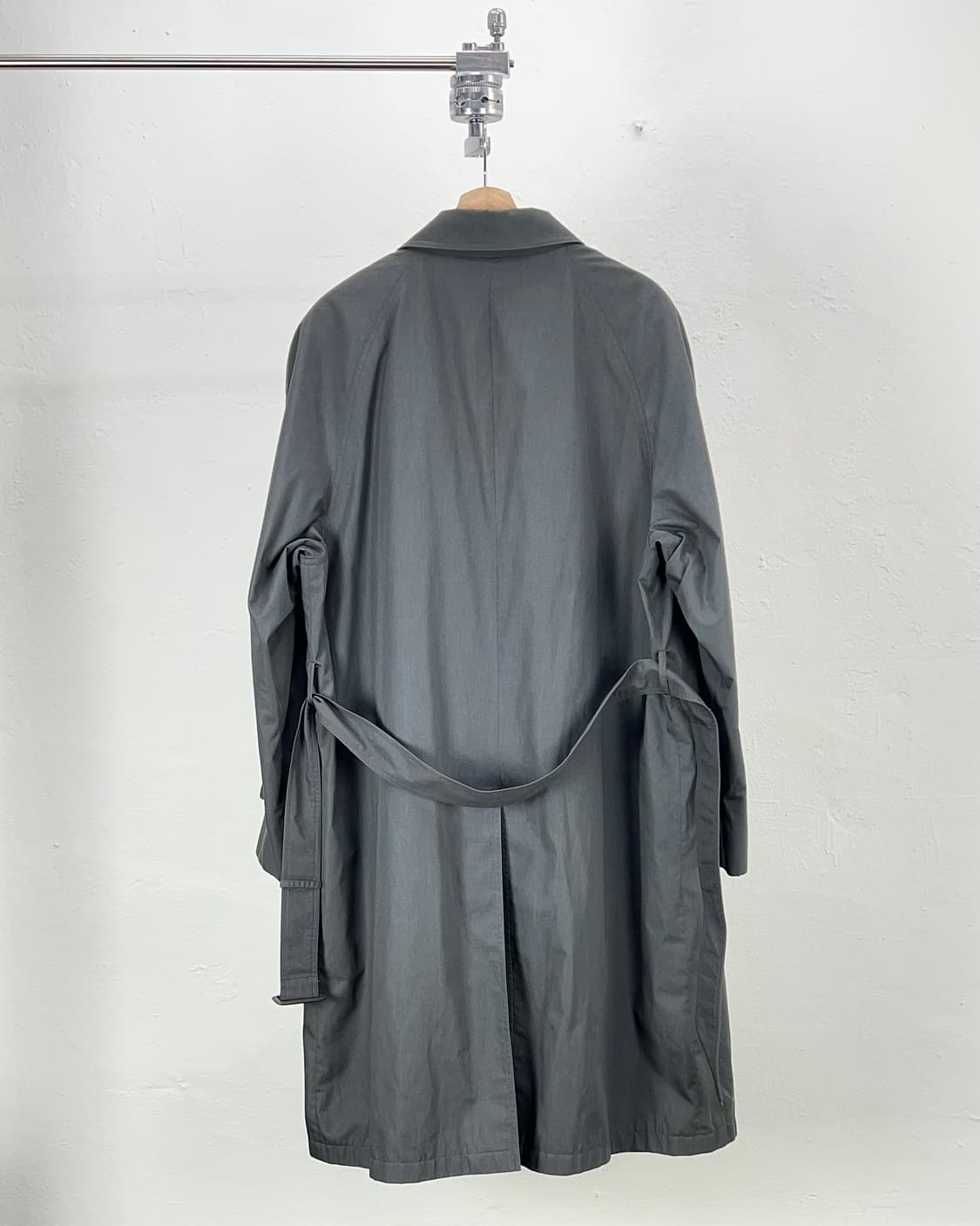 이브 생로랑 뿌르 옴므 그레이 라이너 퀼팅 벨티드 트렌치 롱 코트 상품이미지6