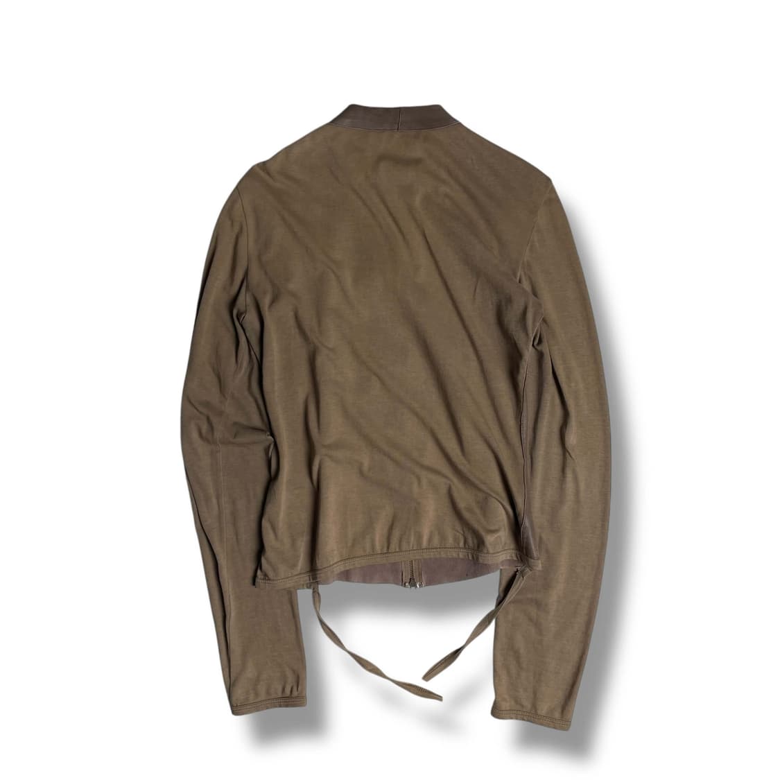 QUBHA 레더 져지 스트랩 포인트 자켓 (italy)   상품이미지5