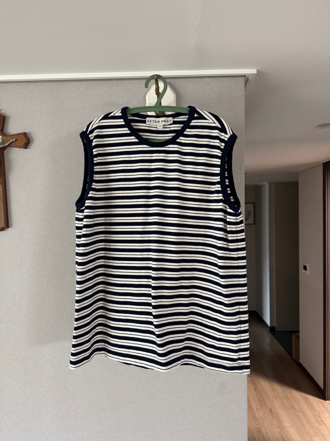 애프터프레이 민소매 스트라이프 티셔츠 XL판매  상품이미지1