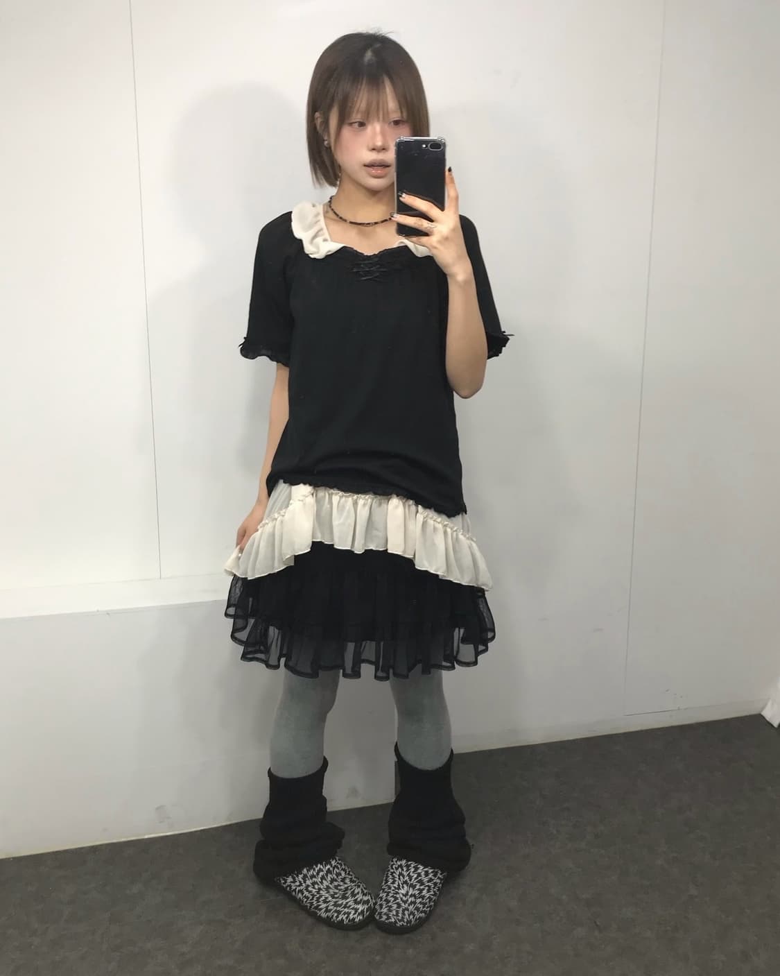 𖤐 블랙 프릴 코디 set𖤐  상품이미지2