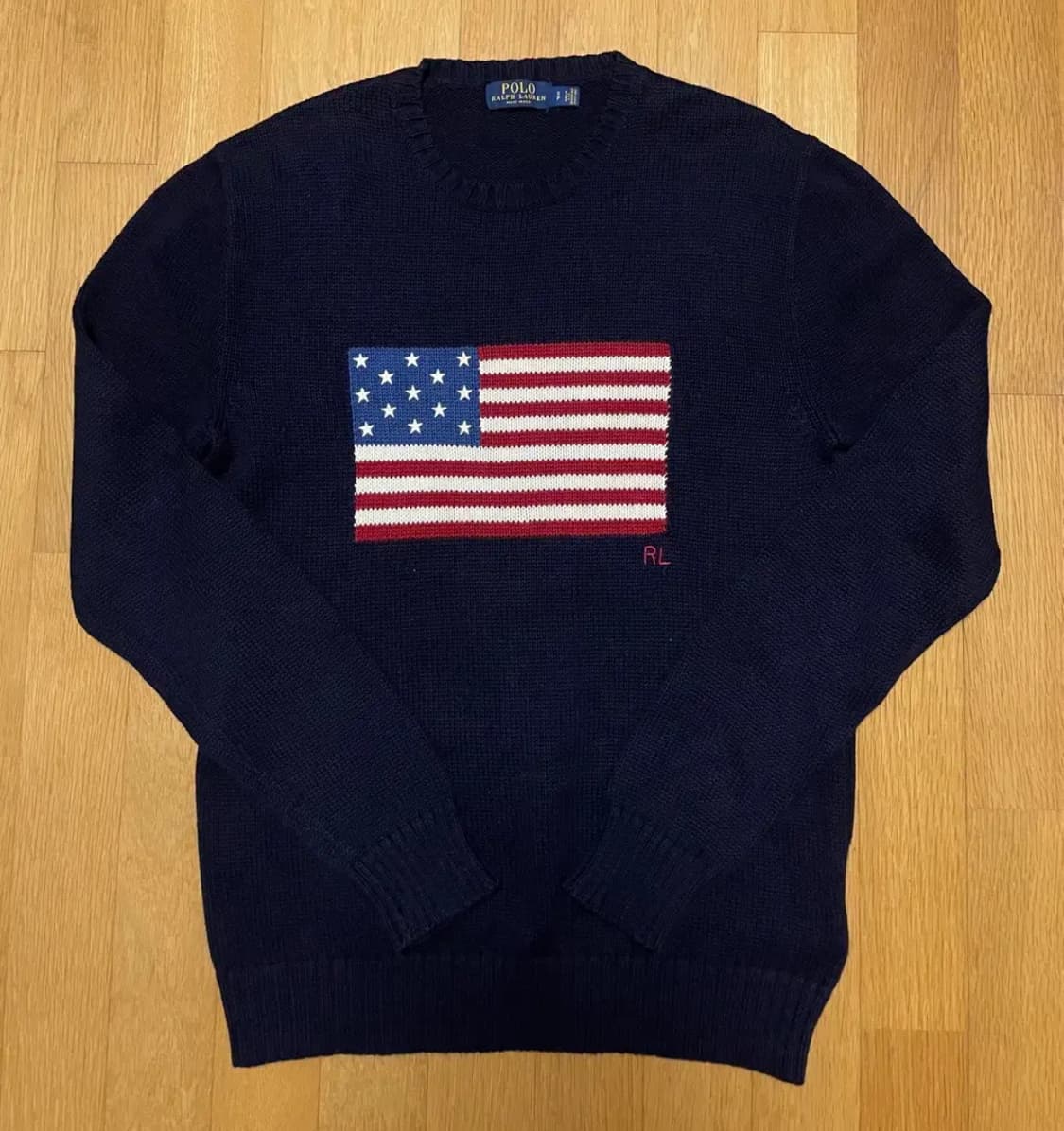 폴로 랄프로렌 성조기 니트 네이비 s 상품이미지1