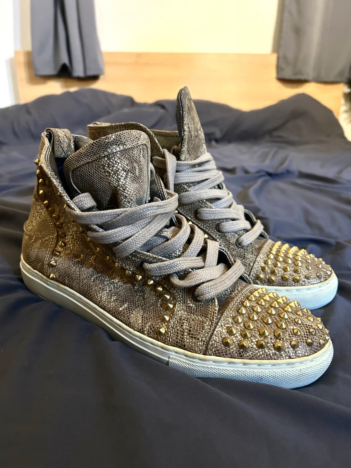 Python Leather Stud y2k High Top 상품이미지7