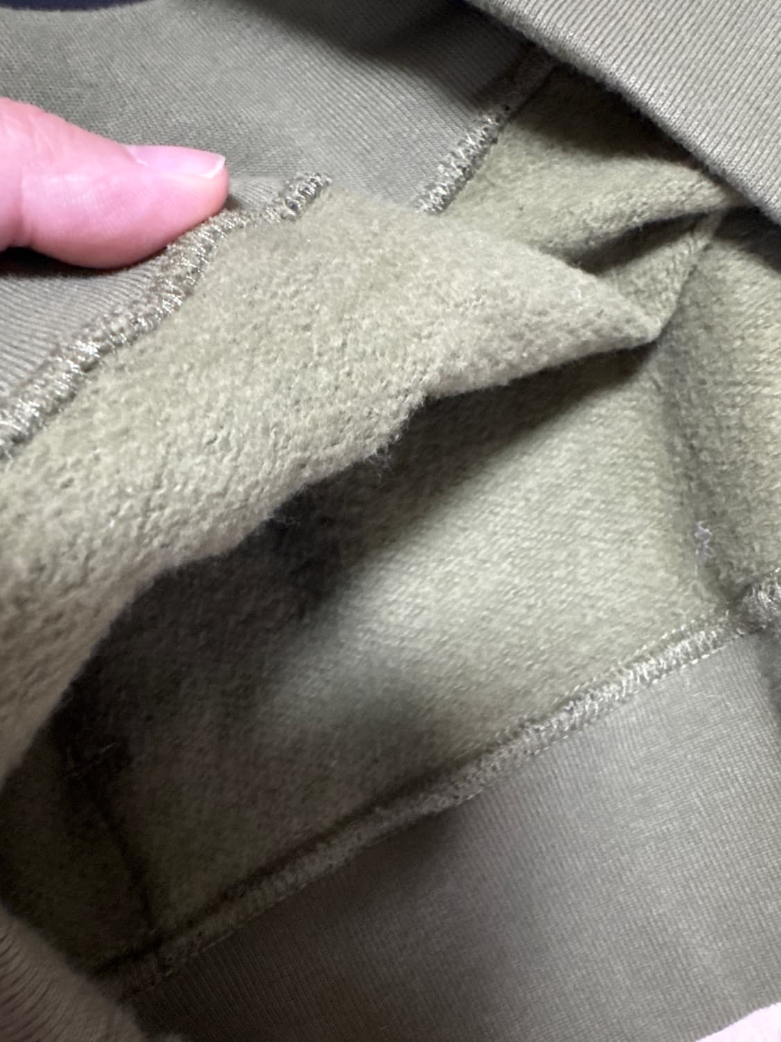 베이프 녹계 크롭 후드티 상품이미지6