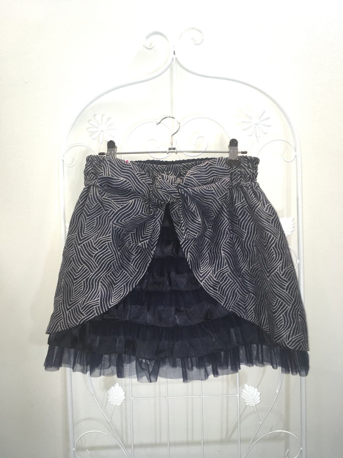 Jpn vintage ribbon unique cancan skirt 상품이미지1