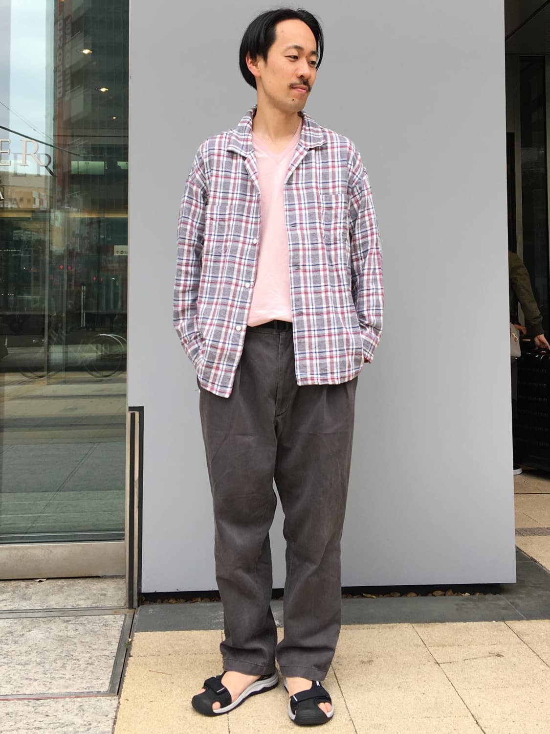 monkey time Flannel Open Collar Shirt 상품이미지2