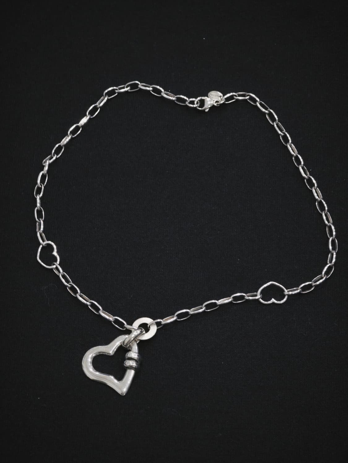 폴리폴리 실버925 오픈하트 체인목걸이 상품이미지2