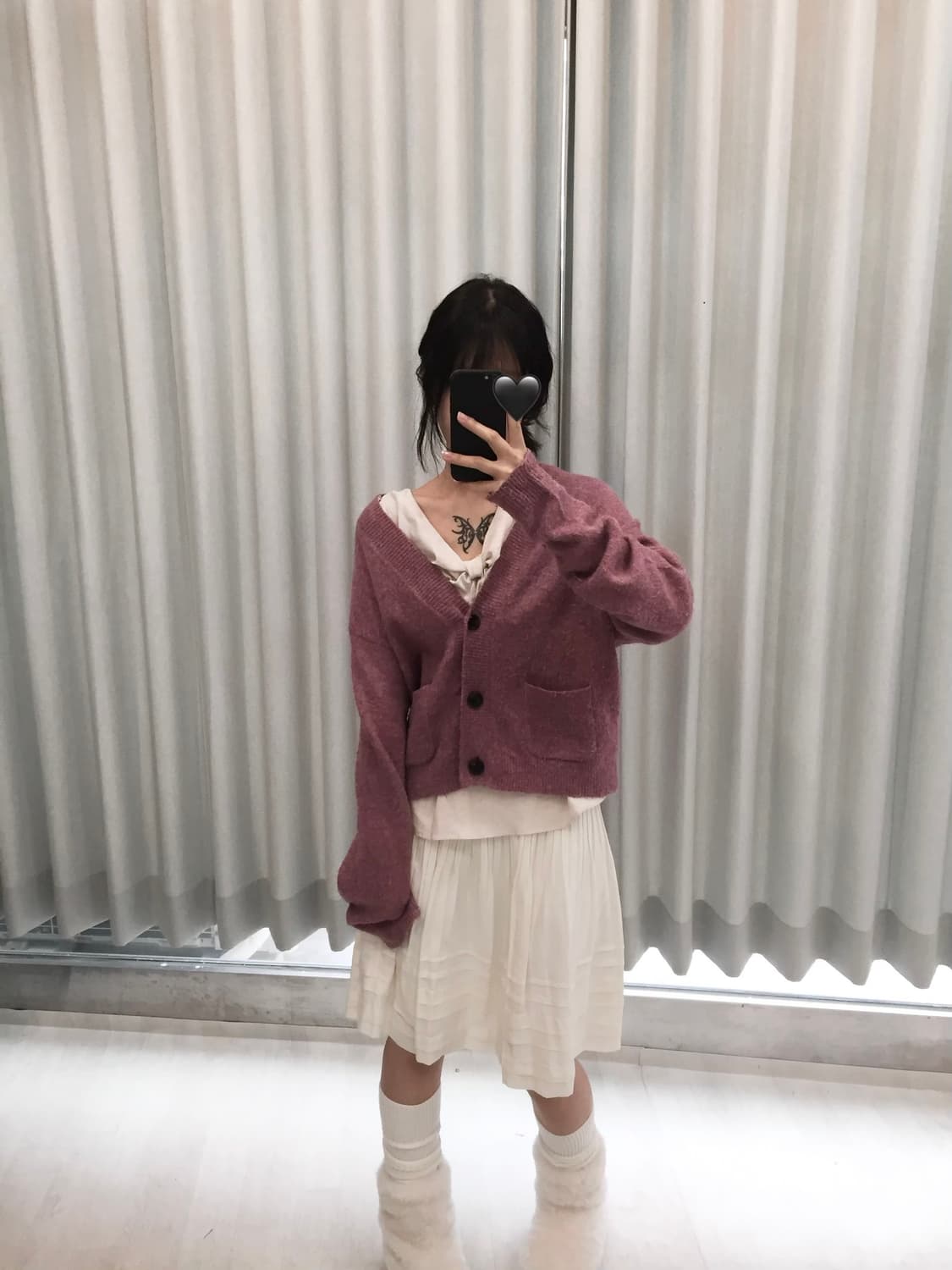 빈티지 가디건 레이어드 세트 상품이미지1