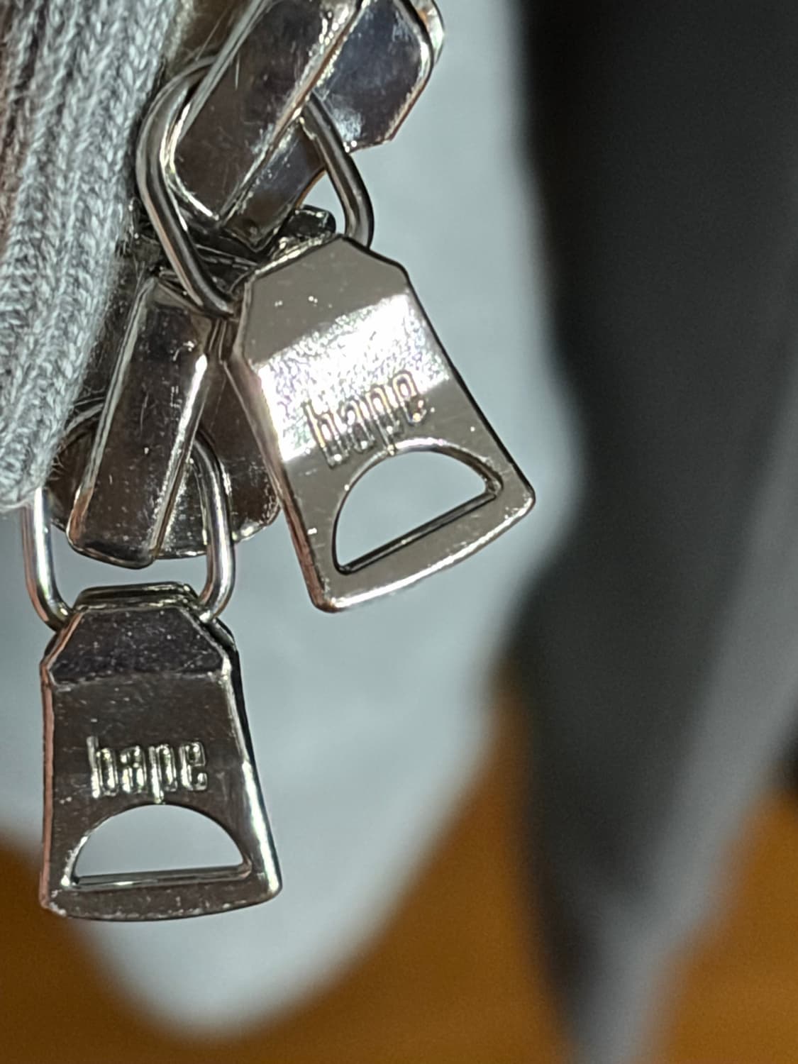 베이프 회색 후드집업 판매합니다. 상품이미지5