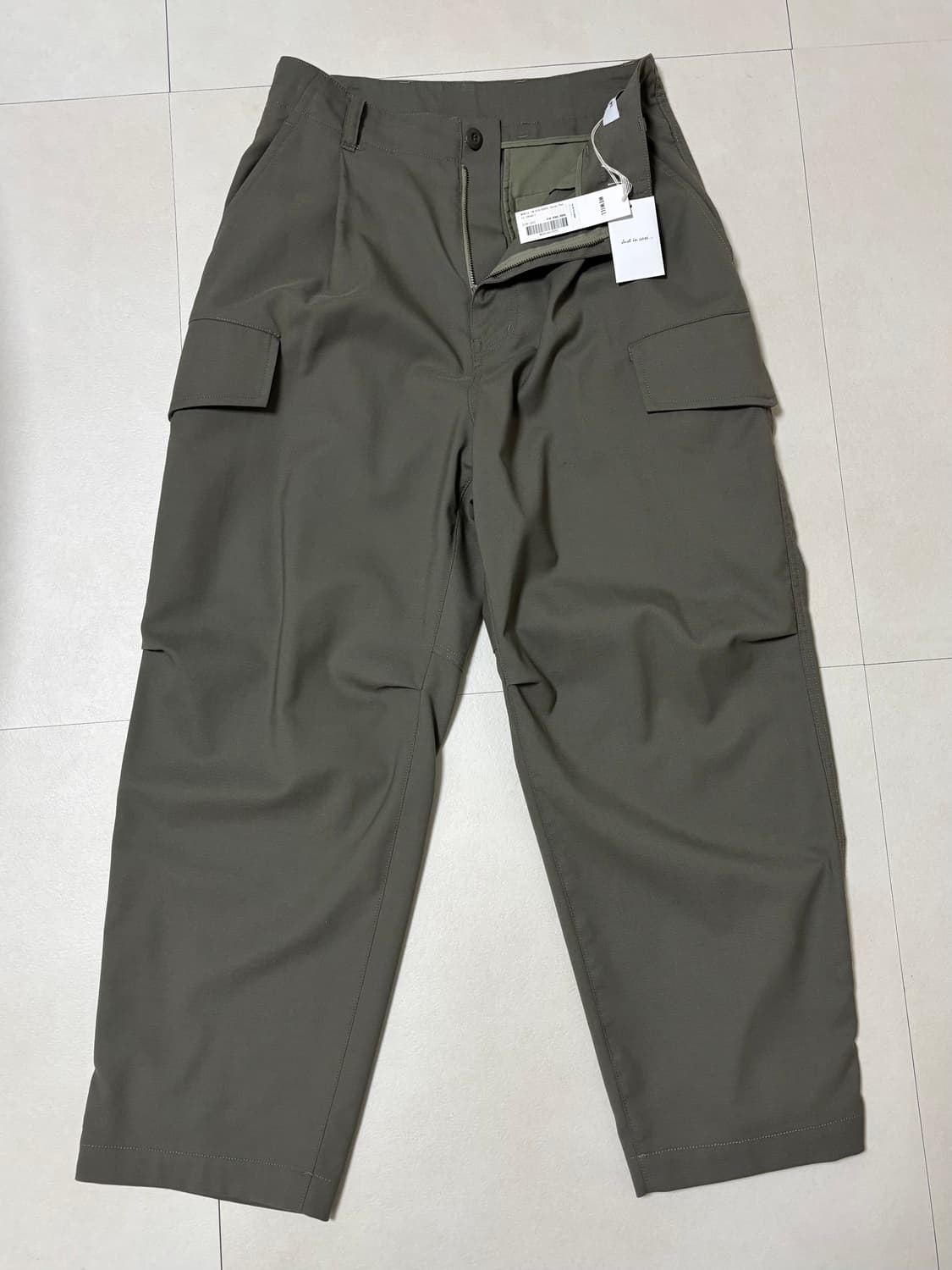 wewill cargo pants khaki 1 상품이미지1