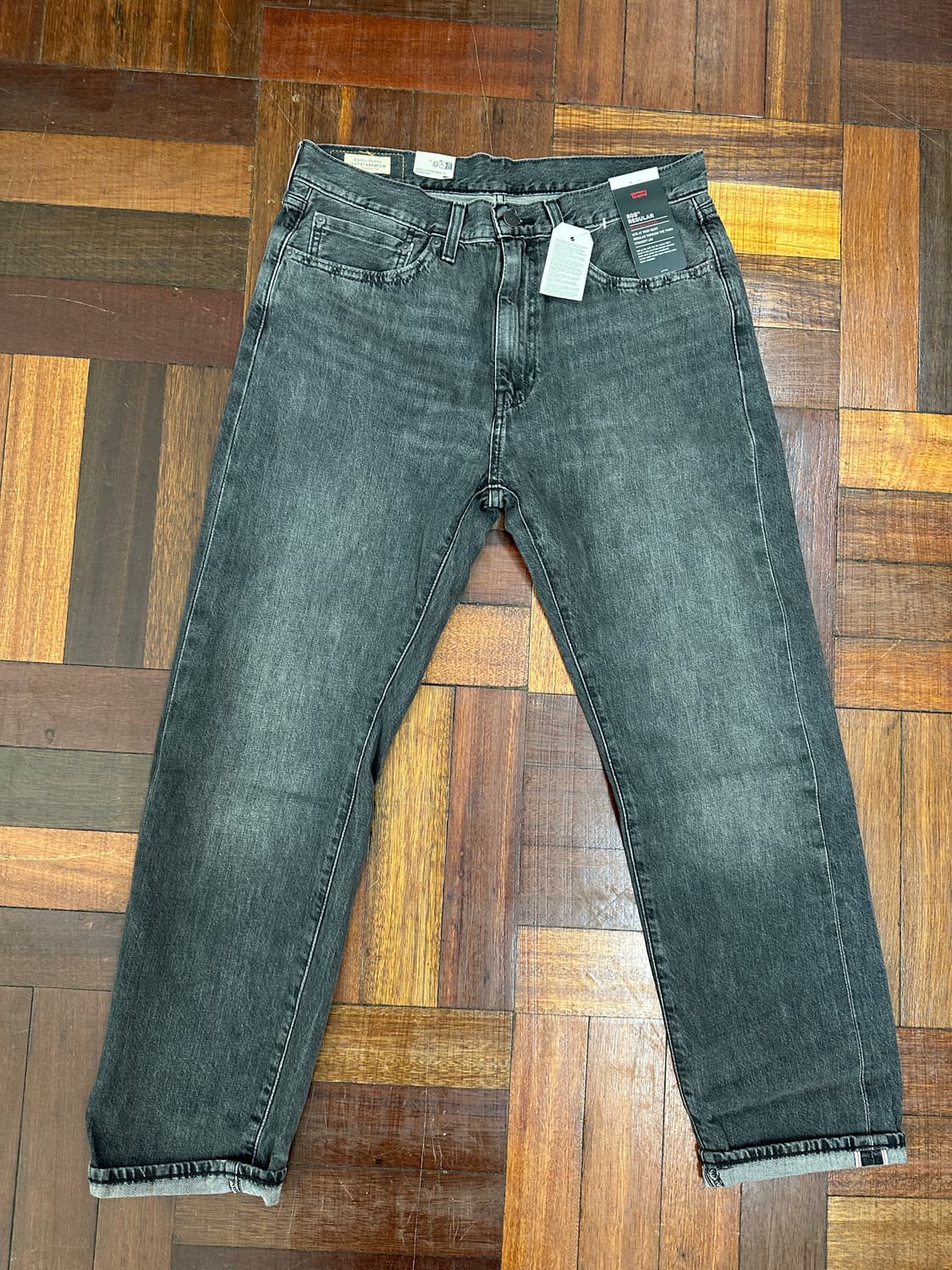 리바이스 프리미엄 505 셀비지 흑청 34/30 상품이미지2