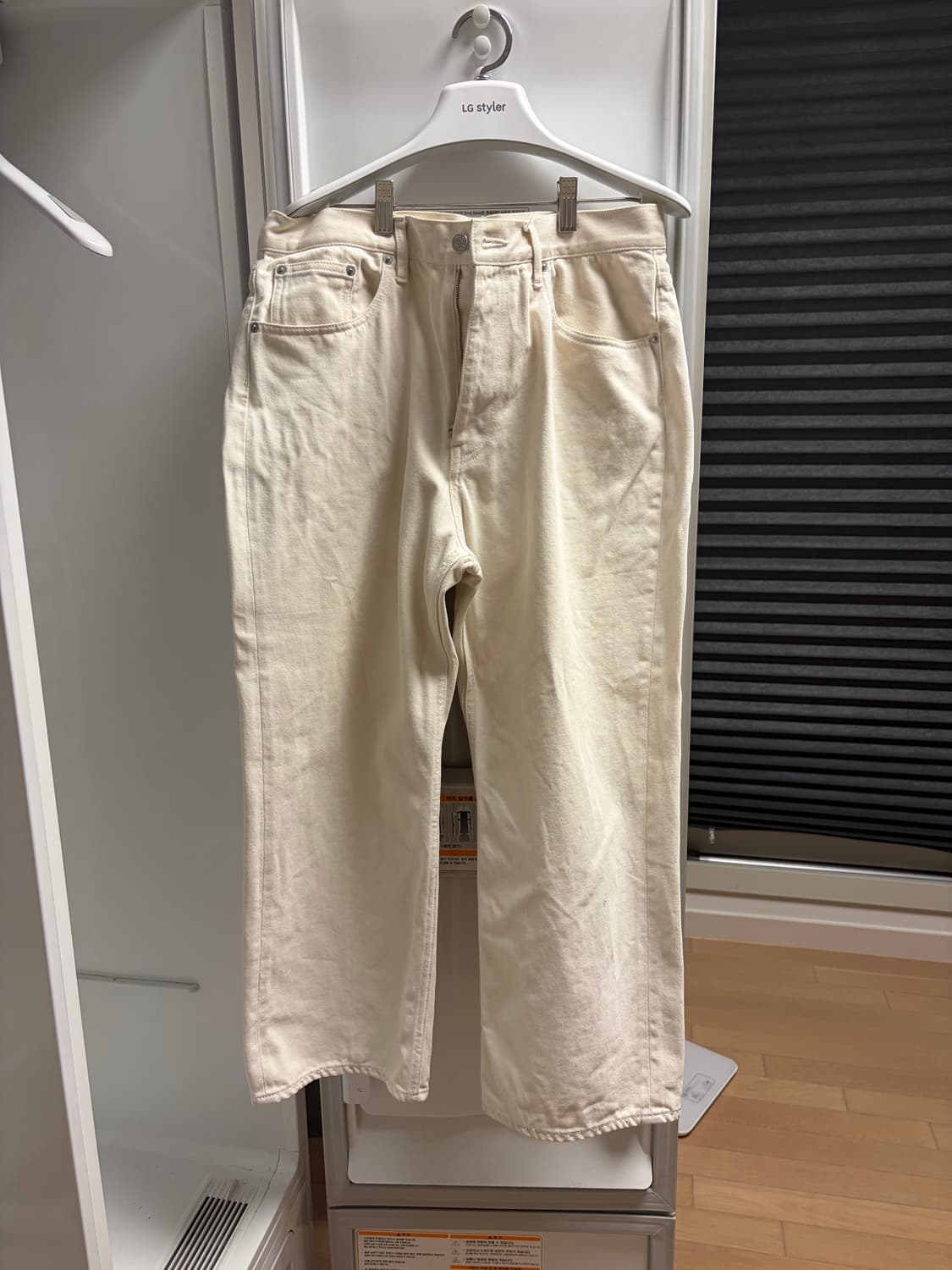 오라리 5p 화이트 에크루 데님 상품이미지1