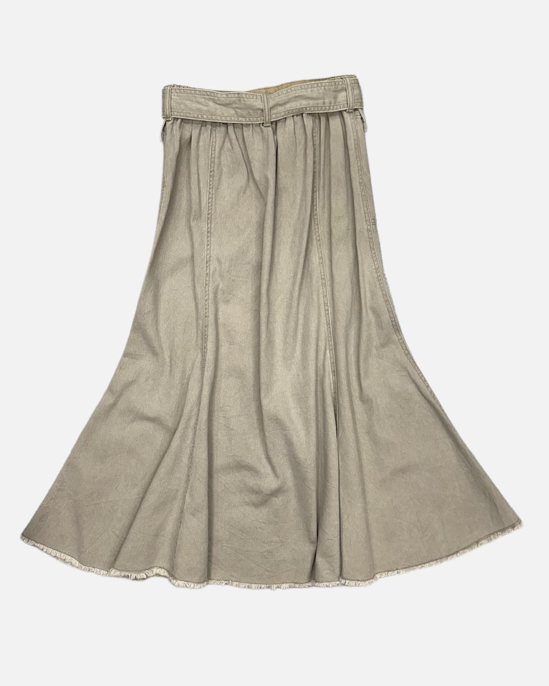 beige belted flare skirt 상품이미지4