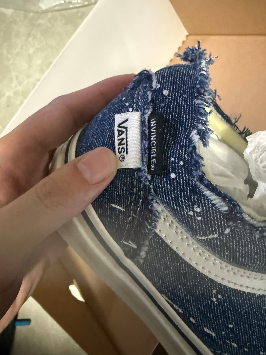 275사이즈 반스 인빈시블 올드스쿨 데님 상품이미지2