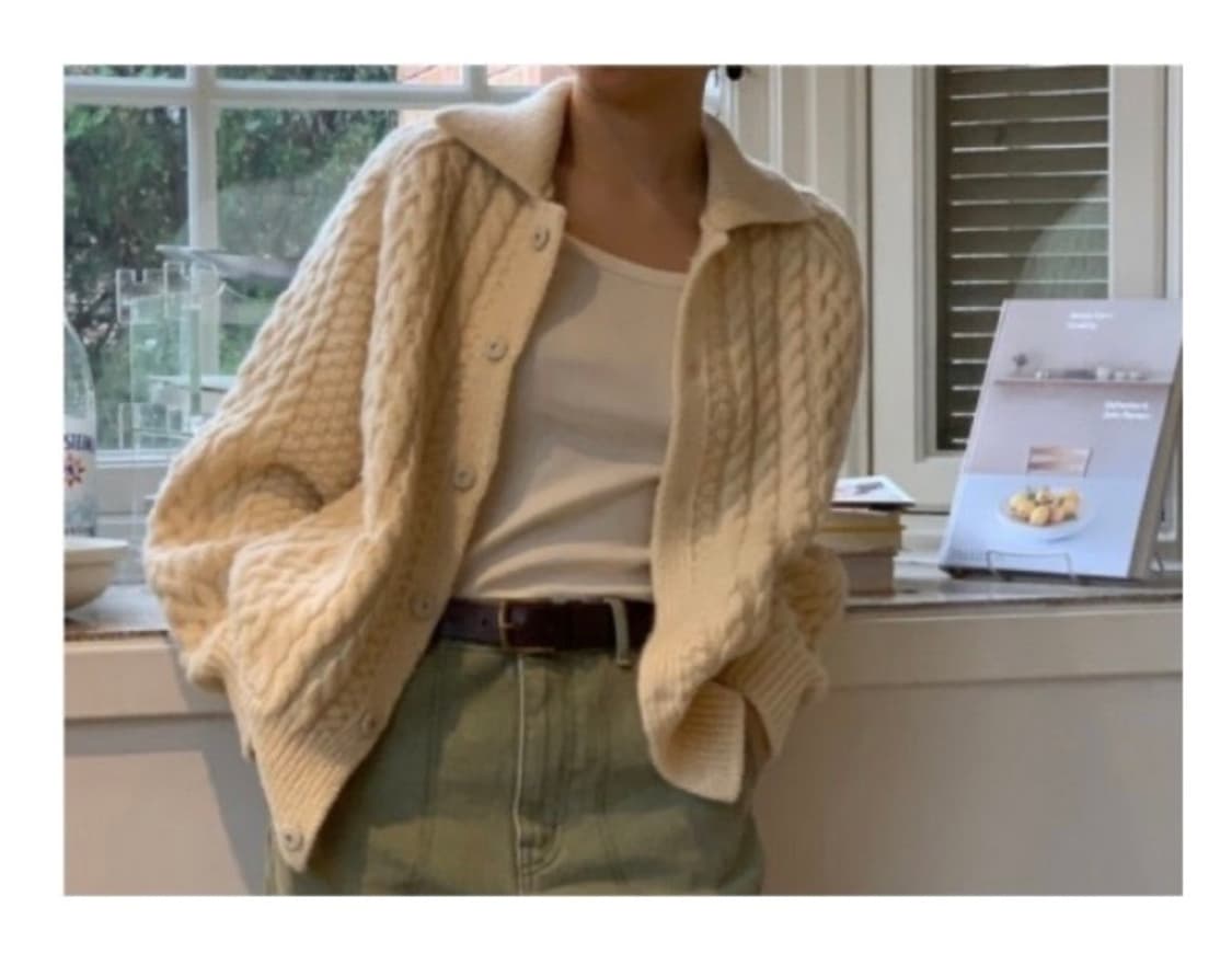 Mone모네 루카 스코틀랜드 가디건 상품이미지3