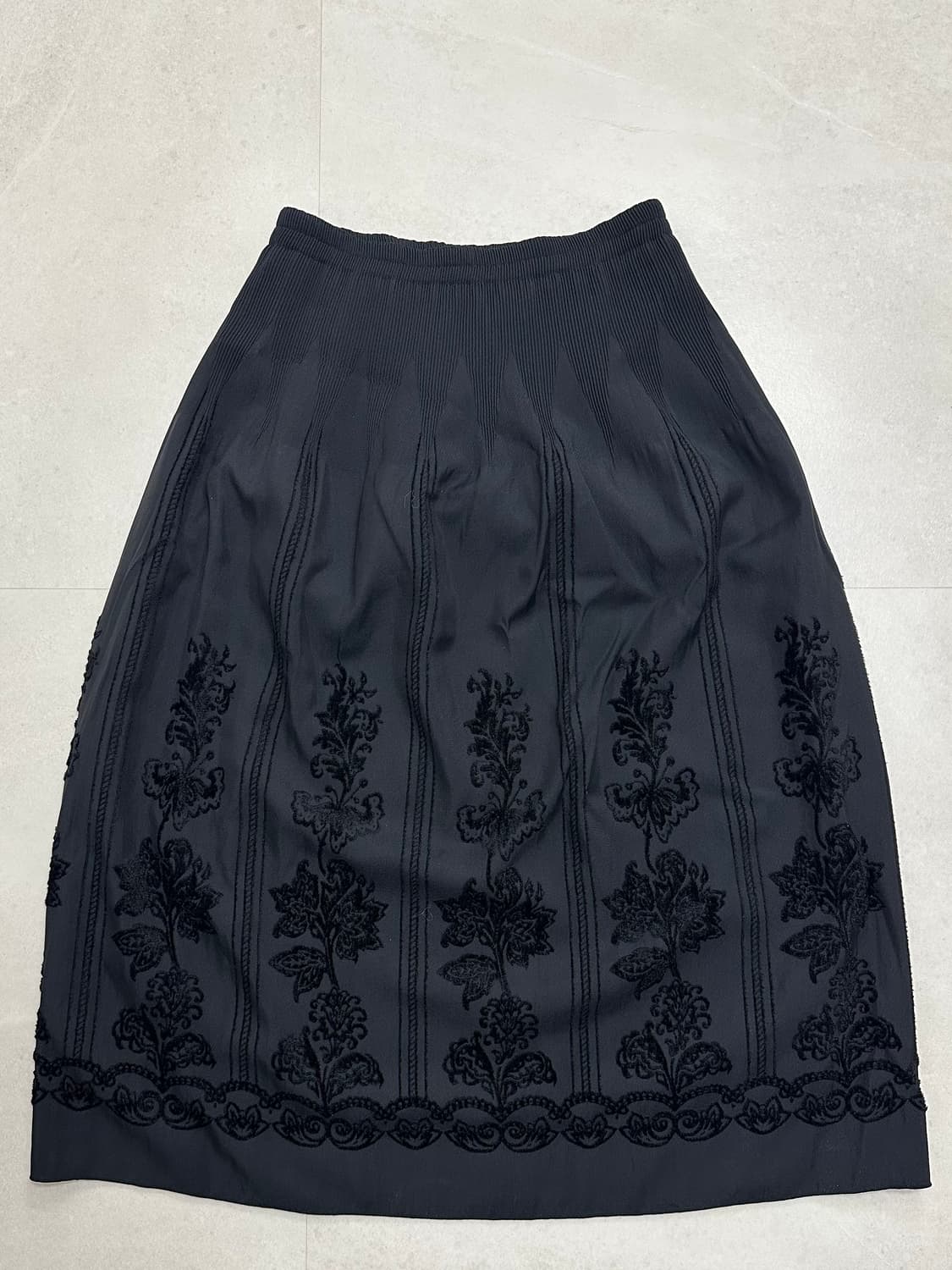 블랙 플라워스커트 상품이미지1