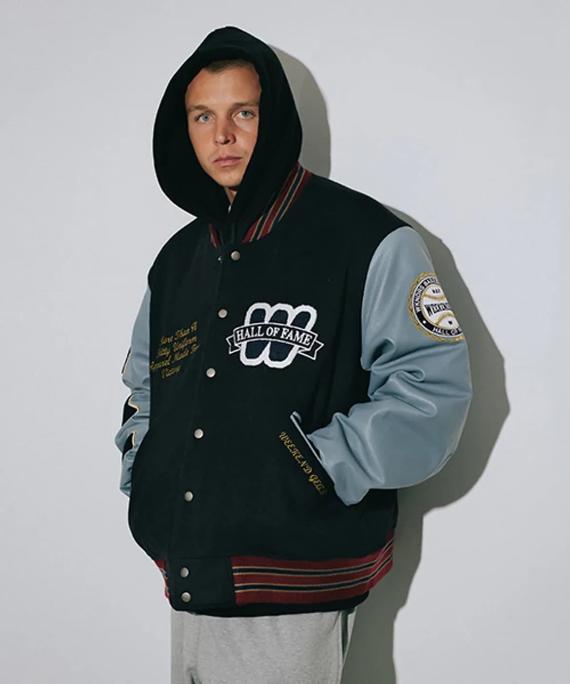 Wkndrs 위캔더스 바시티 자켓 스카이 블루 상품이미지2