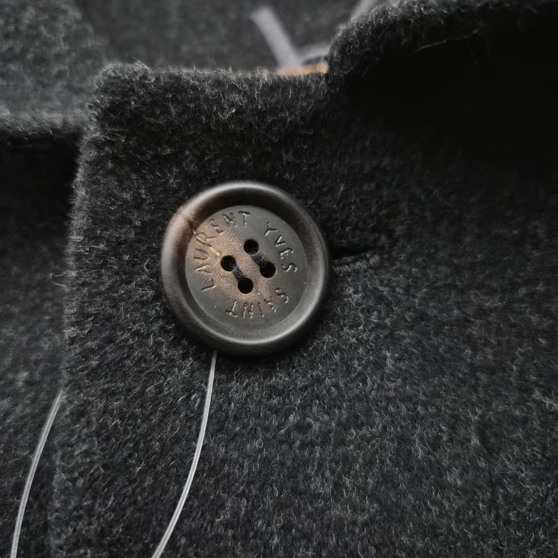 입생로랑 빈티지 루즈핏 울 코트 여성 M 상품이미지3