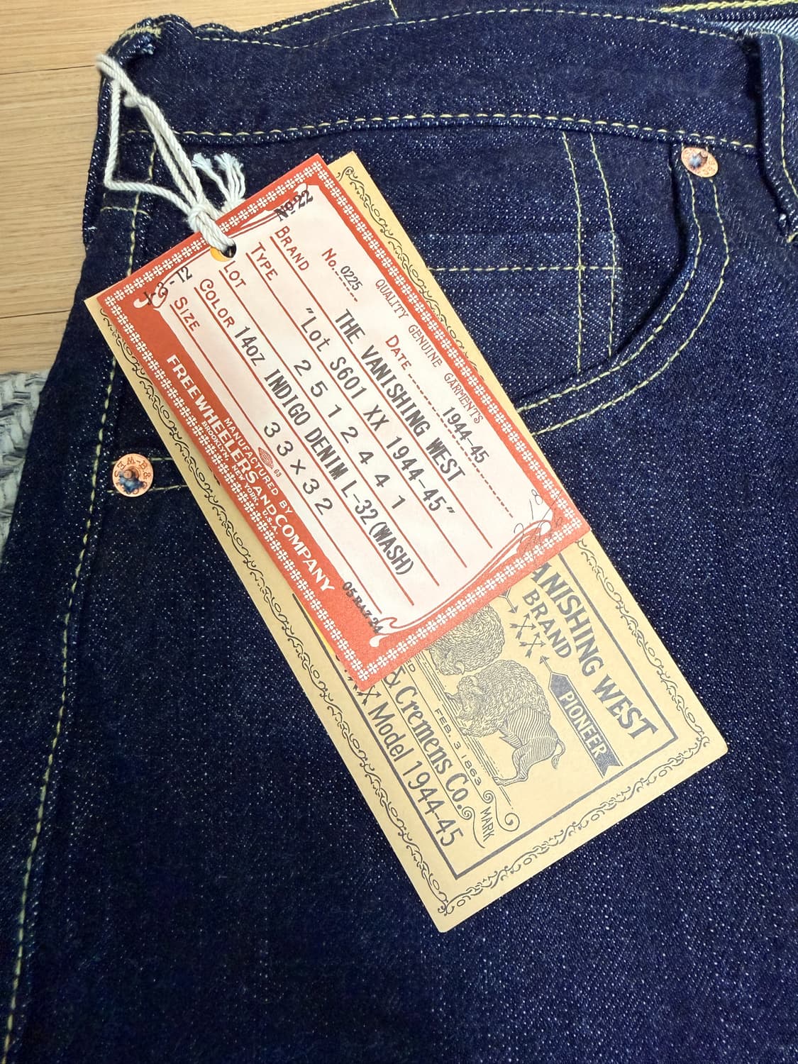프리휠러스 청바지 601xx 1944-45 대전판 33사이즈 상품이미지2