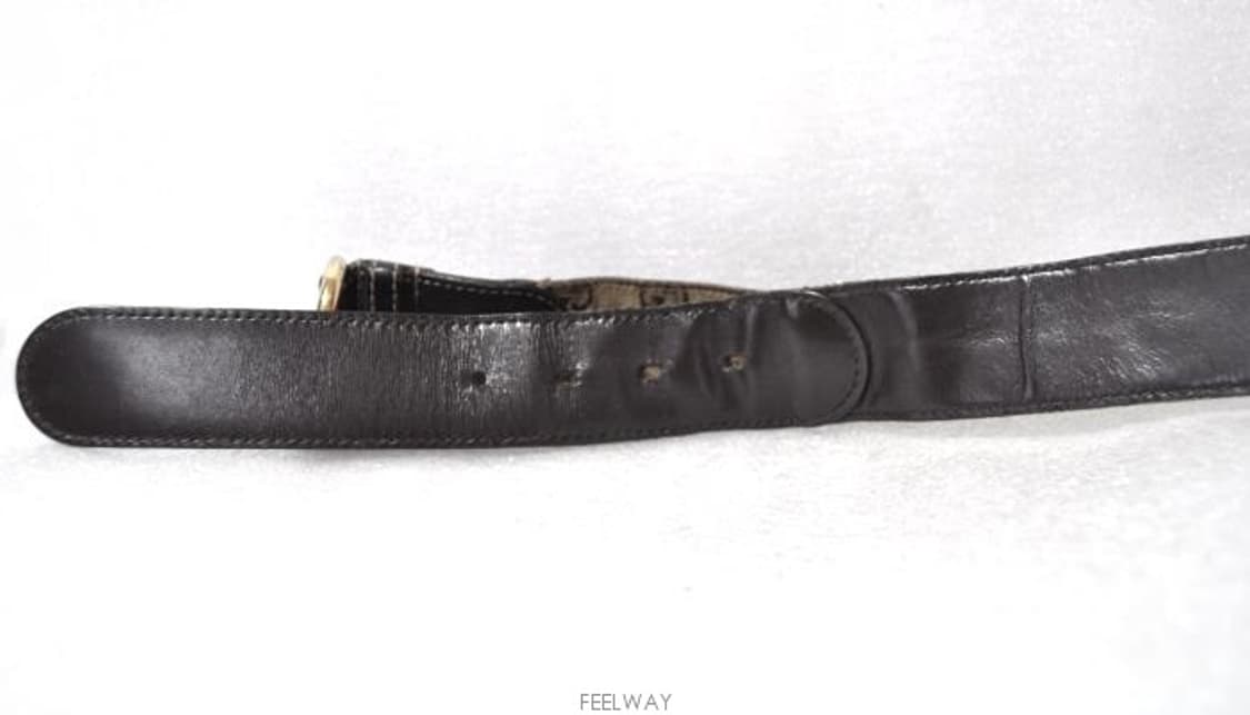 구찌/남성자갸드레더트리밍금장버클벨트(허리28~30)정품 상품이미지9