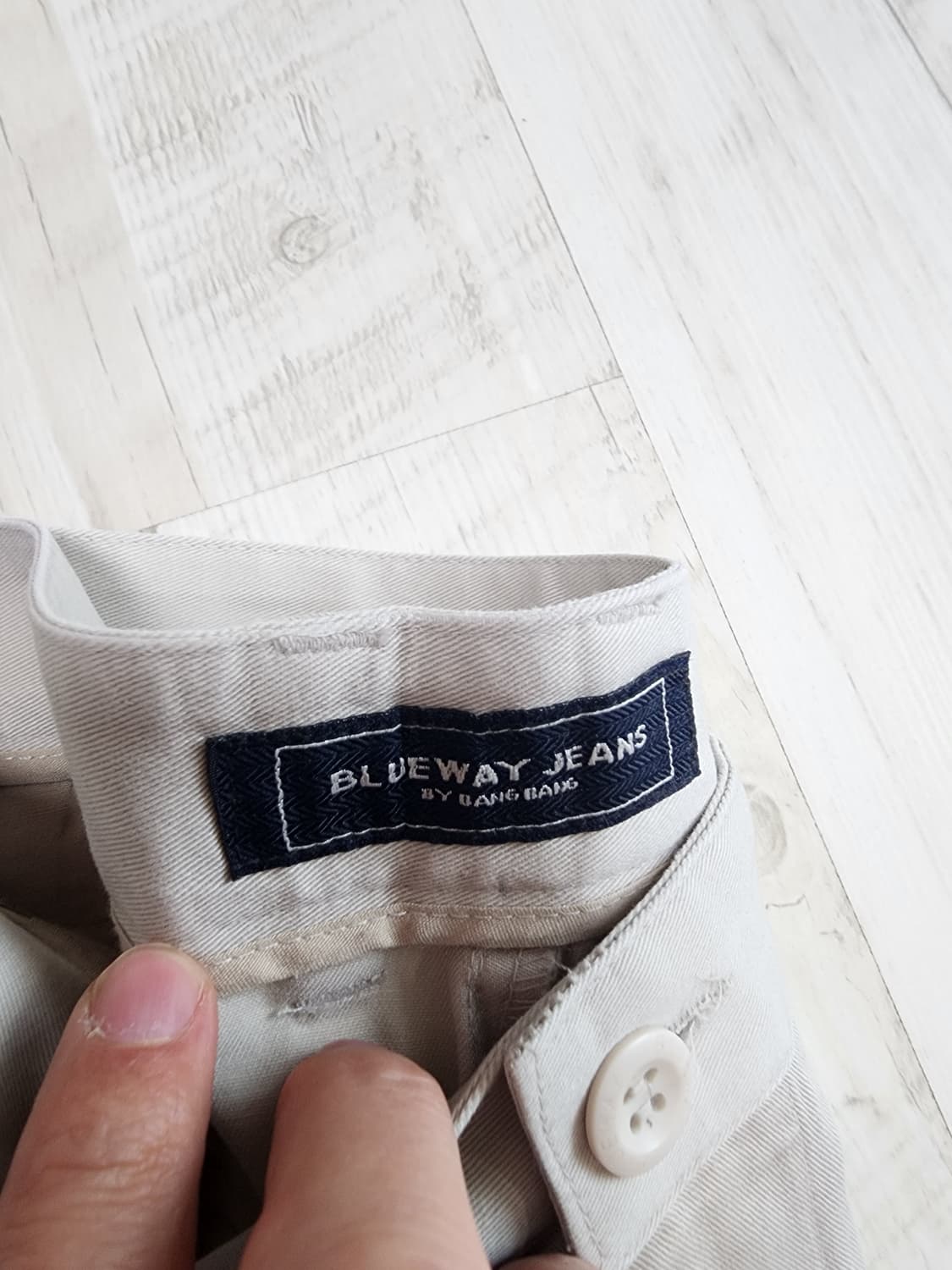 (새상품)뱅뱅 블루웨이 남성 면바지 베이지 (33~34)사이즈 링클 프리 상품이미지6