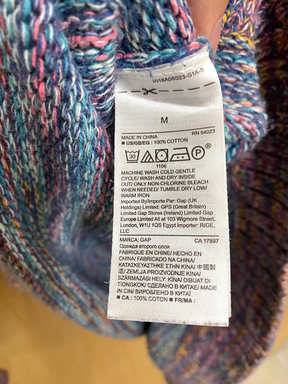 GAP psychedelic ombre knit 사이키델릭 옴브레 니트 상품이미지5