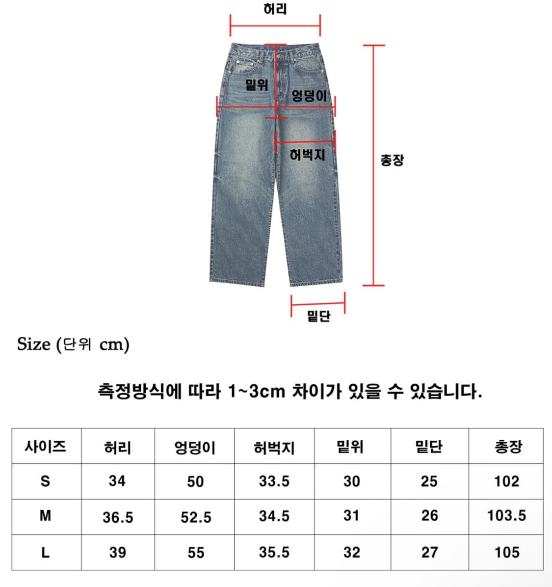 어널러코드 우먼 도밍고 와이드 데님팬츠 중청 상품이미지3