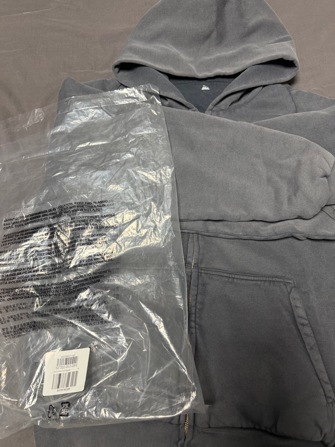 이지갭 후드집업 포에틱블랙 s사이즈 상품이미지3